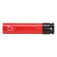 1/2 Inch Impact Socket Wrench Insert | Extra Long Design | Rotatable Plastic Sleeve | Ideal for Deep-Seated Wheel Nuts | by Wurth