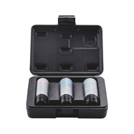 1/2 Inch Impact Socket Wrench Insert Power Set | 17mm, 19mm, 21mm Sizes | Reinforced for Longer Life | by Wurth