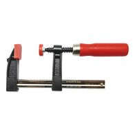 Malleable Iron Screw Clamp | Ergonomic Wooden Handle | Protective Caps | Max Clamping Width 150mm | by Wurth