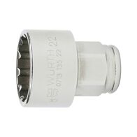 Pass Through Ratchet Socket Wrench | 12PT & 18MM | Chrome-Plated | Multi-Profile Compatibility | by Wurth