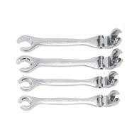 Metric Double End Flare Nut Wrench Set | 4 Pieces | POWERDRIV Drive | Chrome-Plated | by Wurth