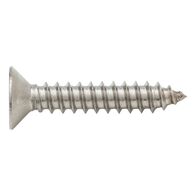 Countersunk tapping screw, shape C with hexalobular drive ISO 14586, A2 stainless steel, shape C (with tip)