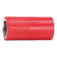 VDE 3/8 inch socket wrench, metric, hexagon, short