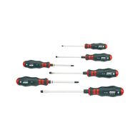Screwdriver Set 6 Pieces | Hexagon Blade Design | Brushed Chromium-Plated | by Wurth