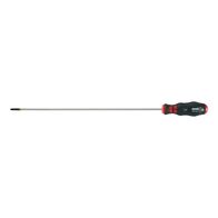 Screwdriver PH Long with Round Shank | PH2 Tip Size | Ergonomic Handle | Corrosion-Resistant | by Wurth