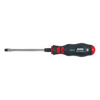 Slotted Screwdriver Laser Tip | Hexagon Shank | Chrome-Plated Durability | Non-Slip Handle | @Each of 1 | by Wurth