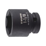 1/2 inch impact socket wrench, inch, hex., short