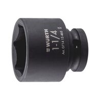 1/2 inch impact socket wrench, inch, hex., short