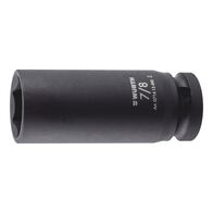 1/2 inch impact socket wrench, inch, hex., long