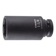 1/2 inch impact socket wrench, inch, hex., long