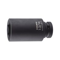 1/2 inch impact socket wrench, inch, hex., long