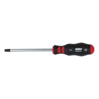 TX7 Screwdriver with Round Shank | Brushed Chrome-Plated | Non-Slip Handle | by Wurth