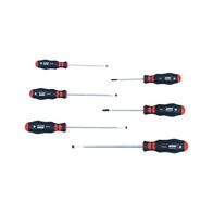 Screwdriver Set Circular Blade | 6 Pieces | Phillips Heads PH1 & PH2 | Ideal for Metalworking | by Wurth