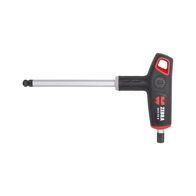 T-handle 2C Hex Key with Ball Head | Chrome Plated | Ergonomic Design | 8mm Tip Size | by Wurth