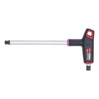 T-handle 2C Hex Key with Ball Head | Chrome Plated | Ergonomic Design | 10mm Tip Size | by Wurth