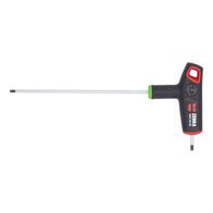 T-handle 2-component Hex Key with Side Drive | Chrome Plated | Ergonomic Design | 2.5mm Tip | by Wurth