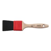 Flat Brush LM for Solvent-Based Paints | Synthetic Bristles | Wood Handle | by Wurth