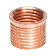 Threaded Bushing for Car Spark Plug Repair | M12 x 1.25 Thread | Copper Plated Steel | by Wurth