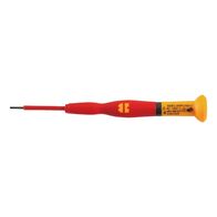 VDE Precision Screwdriver Flat Slotted | Insulated for 1000V | Round Blade | by Wurth