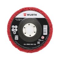 Longlife Coarse Nylon Abrasive Fleece Disc | 115 mm Diameter | Very Coarse | Ceramic Abrasive Grain | by Wurth