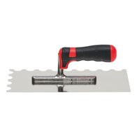 Toothed Trowel 2C | Rust-Proof Stainless Steel Blade | Comfortable Grip | Semicircular Toothing | @PCS of 1 | by Wurth