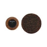 Small Abrasives Mini Fleece Disc | Coarse 50mm | Quick-Change Compatible | Brown | @Pack of 10 | by Wurth
