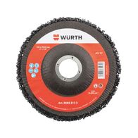 Nylon Abrasive Fleece Disc with Fabric Plate | 100 mm Diameter | 12400 RPM Max Speed | Flexible & Elastic | by Wurth