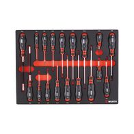 Screwdriver Set 841 | 18 Pieces | Carbon Finish | ORSY Compatible | by Wurth