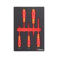 VDE SL/PH Screwdriver Set | 5 Pieces | Carbon Finish | by Wurth