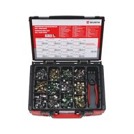 Screwless Hose Clamp Assortment | 511 Pieces | Robust System Case | Quick Installation | by Wurth
