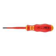 VDE Screwdriver PH1 Recessed Head Extra Slim | 80mm Blade Length | Black Oxide Finish | by Wurth