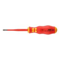 VDE Screwdriver PZ Recessed Head Ultra-Slim | PZ1 Tip Size | IEC 60900 Tested | by Wurth