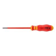 VDE Flat Slotted Screwdriver | Insulated for Live Parts | 100mm Blade Length | by Wurth