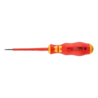 VDE Flat Slotted Ultra Slim Screwdriver | 0.4 x 2.5 mm Tip | Black Oxide Finish | @Each by Wurth