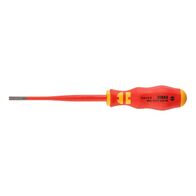 VDE Flat Slotted Ultra Slim Screwdriver | 0.8 x 4 mm Tip | Black Oxide Finish | by Wurth