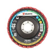 RED PERFECT® 3D Non-Woven Lamella Flap Disc | 115mm Diameter | Rugged Fiberglass Backing | Cooler Grinding | by Wurth
