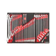 Combination Wrench Set 36 Pieces | Carbon Finish | Compatible with ORSY System | by Wurth