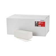 Folded paper towel, V-fold with surface embossing