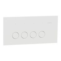Clipsal Solis Flush Switch | 4 Gang | 10AX 1-Way/2-Way | Zen White | @Each of 5 | by Clipsal