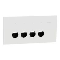 Clipsal Solis Grid Plate and Cover | 3 Gang Horizontal | Matt White Finish | Durable Plastic | @Each of 1 | by Clipsal