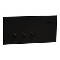 Clipsal Solis T Series Flush Switch | 3 Gang Toggle | 230V-240V | Ebony Aluminium | @Each of 5 | by Clipsal