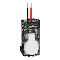 Clipsal Solis Push-Button Adaptor | Flush Mount | Click-In Fixing | Matt White Finish | @Each of 1 | by Clipsal