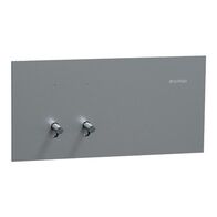 Clipsal Solis T Series Flush Switch | 2 Gang Toggle | 230V-240V | Polished Platinum Finish | @Each of 10 | by Clipsal
