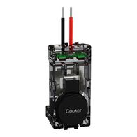 Clipsal Solis Push-Button Adaptor | Cooker Marked | Polished Ceramic Finish | Flush Mount | @Each of 1 | by Clipsal