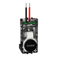 Clipsal Solis T Series Push-Button Adaptor | Flush Mount Design | Polished Ceramic Finish | @Each of 1 | by Clipsal