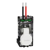 Clipsal Solis Push-Button Adaptor for 40M32 | Polished Ceramic | Zen White | @Each of 1 | by Clipsal