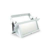 35W Tilt Adjustable LED Rectangular downlight w/ dimmable driver - Tri-CCT - White