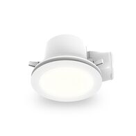 240mm 35W Ducted high velocity exhaust fan w/ round white fascia