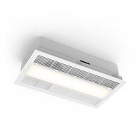 2000W PTC high velocity bathroom heater & exhaust w/LED panel - Black - tri-cct