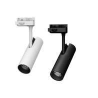 12W LED Track Mounted spotlight - 55o Beam - Black - Cool white